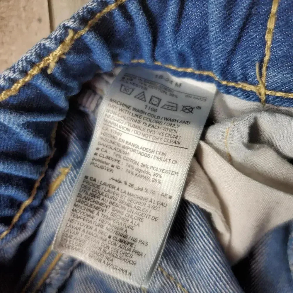 Old Navy Straight Blue Medium Wash Denim Jeans Boys Size 18-24m GUC